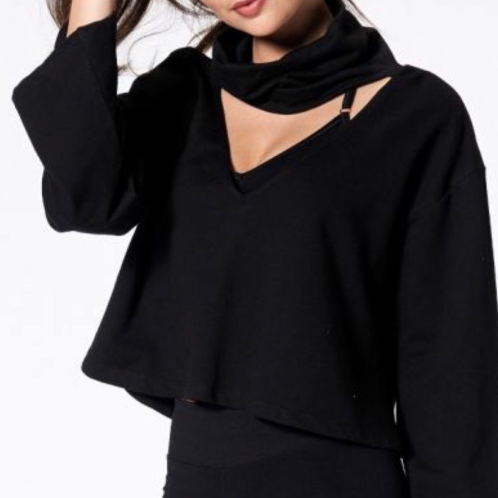 Open up sweat top